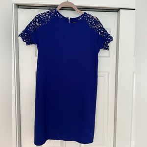 Allen B. Black Tunic Dress with Crochet Sleeves